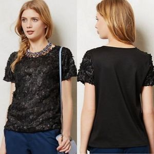 Elegant Black Lace Women's Top